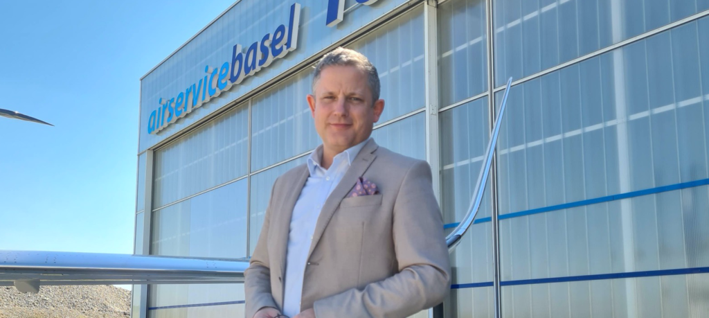 Air Service Basel’s customer relations manager, Benedict Staehelin