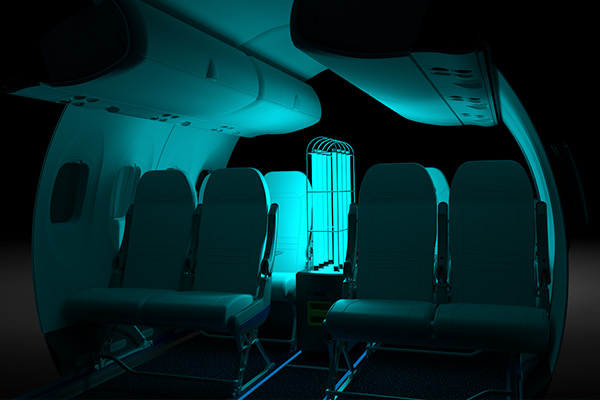 The disinfection procedure within Dash 8 Series aircraft between flights would be completed in under five minutes