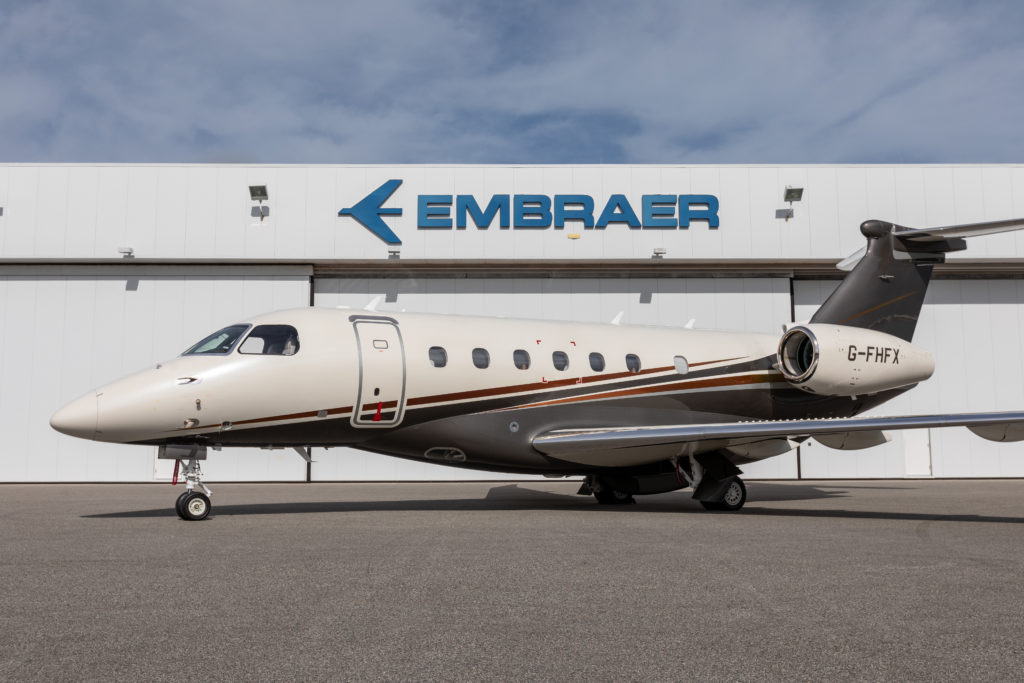 Embraer has delivered the first jet in a fleet of Praetor 600s to Flexjet