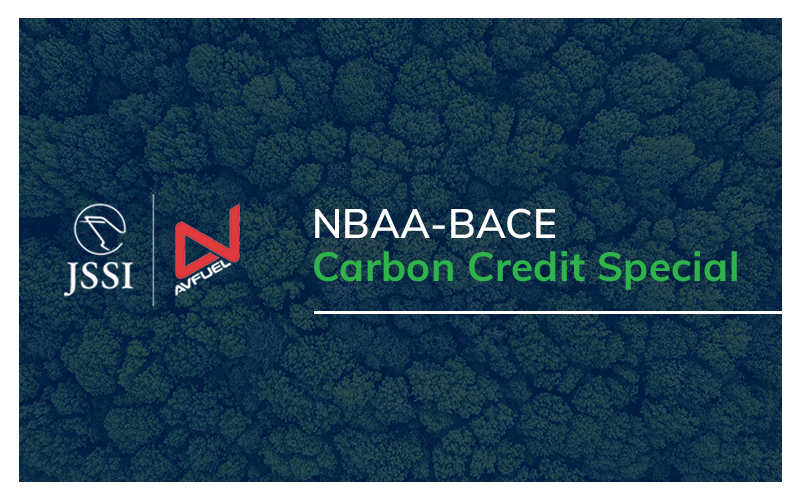  JSSI and Avfuel will match carbon credits purchased by JSSI’s Hourly Cost Maintenance clients who register for this carbon credit matching program at NBAA-BACE