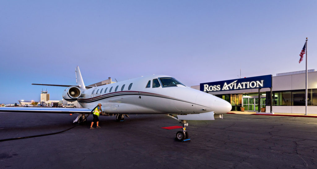 The five Ross Aviation locations include Fresno (FAT), Lincoln (LNK), Sarasota (SRQ), Scottsdale (SDL) and White Plains (HPN)