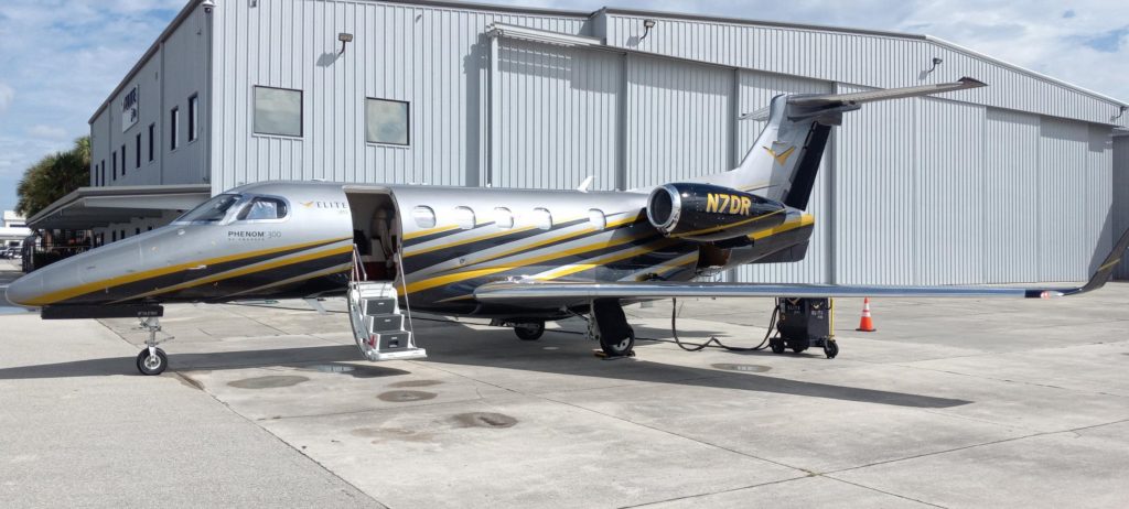 Elite Jets, a Naples-based charter air service for business and leisure travelers, is repainting its fleet of jets