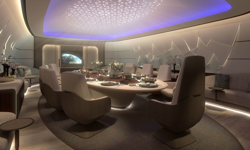 Lufthansa Technik has pre-launched the VIP cabin design for the BBJ 777-9