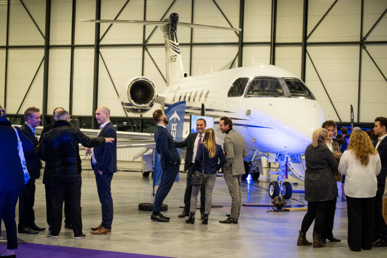 Luxaviation showcased its first Embraer Praetor 600 at a celebratory event held at London Biggin Hill Airport, marking its entry into the UK charter market