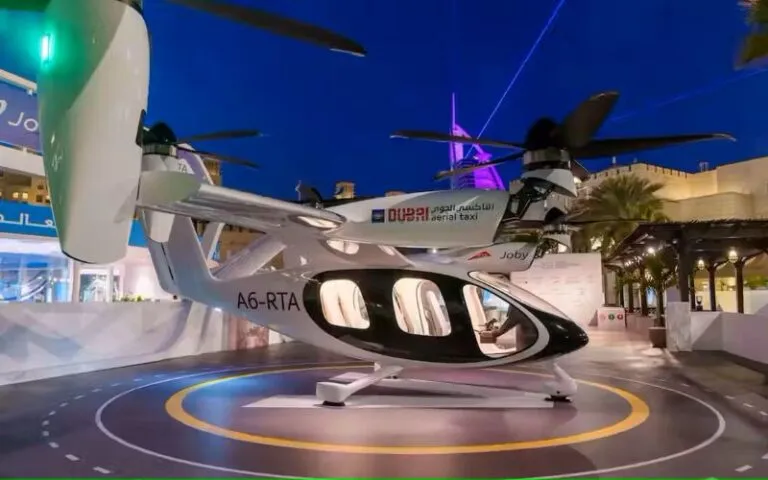 Artist's impression of the Joby eVTOL aircraft in Dubai (Image: Joby)