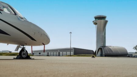 Farnborough Airport has announced the grand opening of Domus III, a 175,000 sq. ft hangar facility