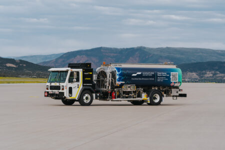 Rampmaster and Signature Aviation have announced they are delivering the industry’s first zero emissions full electric 5,000 gallon jet refueler truck to Signature’s Vail location