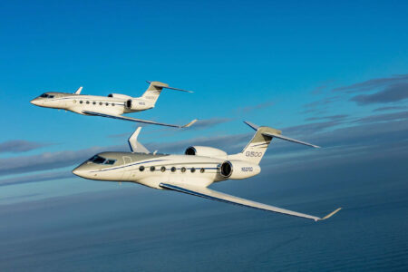 Gulfstream Aerospace has announced the Gulfstream G500 and Gulfstream G600 have each surpassed 100,000 flight hours
