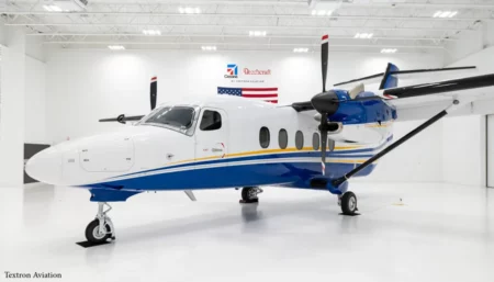Textron Aviation has delivered the first Cessna SkyCourier twin-engine utility turboprop equipped with a Combi interior conversion option