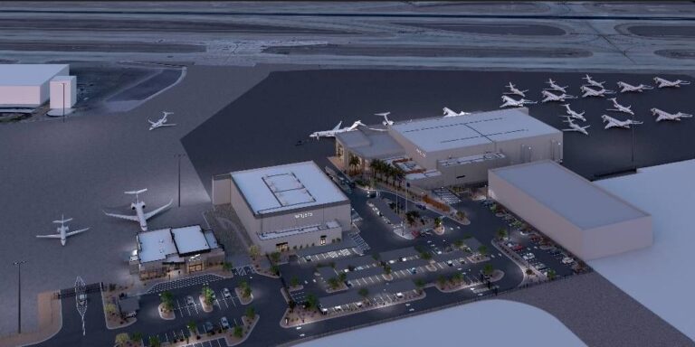 NetJets, in partnership with Signature Aviation has broken ground on a facility in Las Vegas