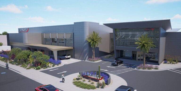 Flexjet has broken ground for its newest Flexjet exclusive private terminal at the Scottsdale, Arizona Airport (KSDL) opening in late 2026