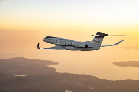 Gulfstream Aerospace has announced the 50th customer delivery of the Gulfstream G700