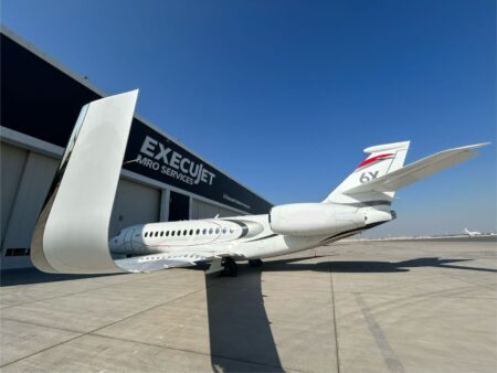 ExecuJet MRO Services Middle East has received approval from India's Directorate General of Civil Aviation to perform heavy maintenance checks on Dassault Falcon 6X aircraft