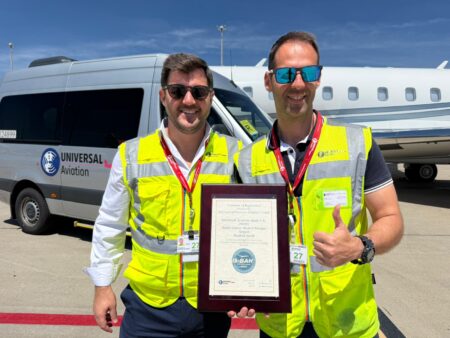 Universal Aviation's ground handling operation at Madrid-Barajas Adolfo Suarez Airport (LEMD) has earned IS-BAH Stage II accreditation