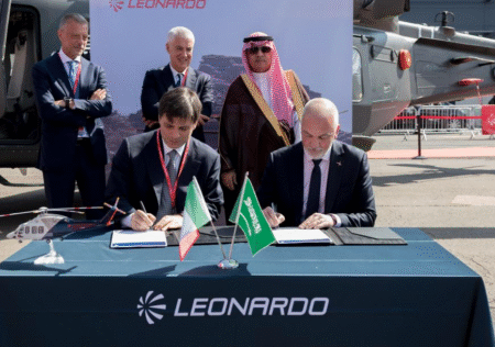 Saudi Arabia's The Helicopter Company (THC) has placed a firm order for 11 additional Leonardo AW139 helicopters, announced at the Farnborough International Airshow 2026