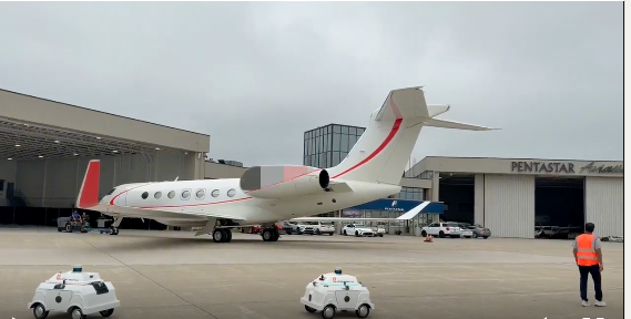 Pentastar Aviation deploys autonomous wingwalking robots in FBO operations Pentastar Aviation has become the first aviation company to deploy autonomous wingwalking robots in day-to-day operations, using technology developed by Airtrek Robotics at its facility in Waterford, Michigan