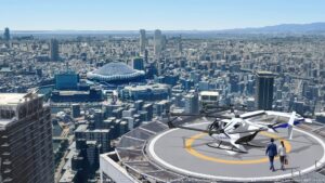 Japanese eVTOL developer SkyDrive has launched a feasibility study into converting existing rooftop emergency landing sites in Osaka into vertiports for eVTOL operations, as part of Japan's Cabinet Office Super City Initiative.